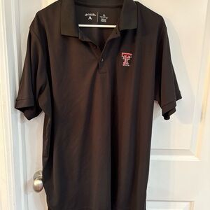 Antigua Men's Texas Tech Black Polo Shirt